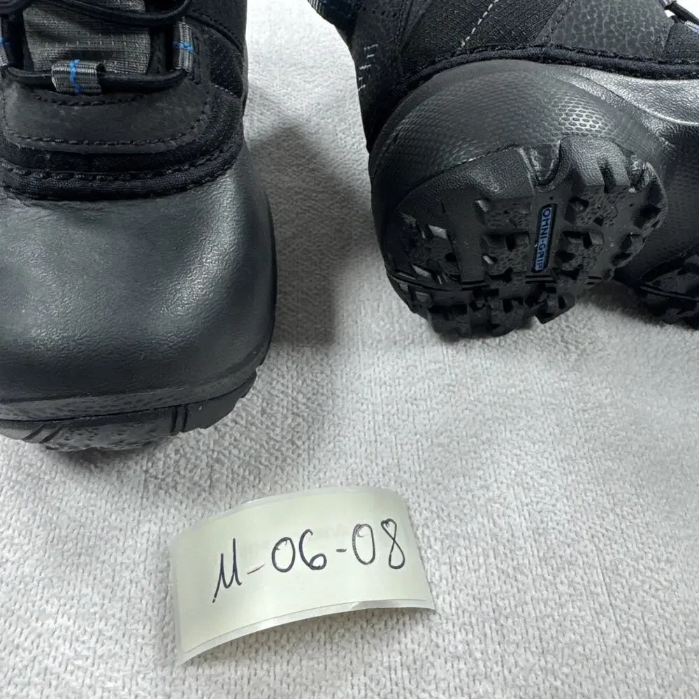 Columbia Boys Waterproof Black Snow Boots Lace Up US 11,UK 10,EU 28,BC1322-010